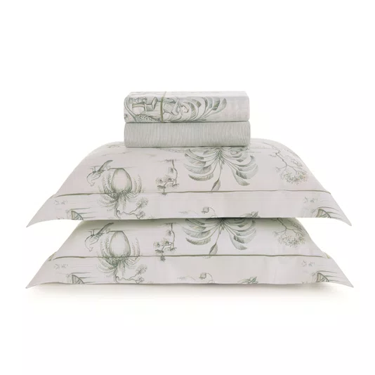 Jogo de Cama Queen Ortigia 200 Fios Trussardi Estampado 240cm x 260cm