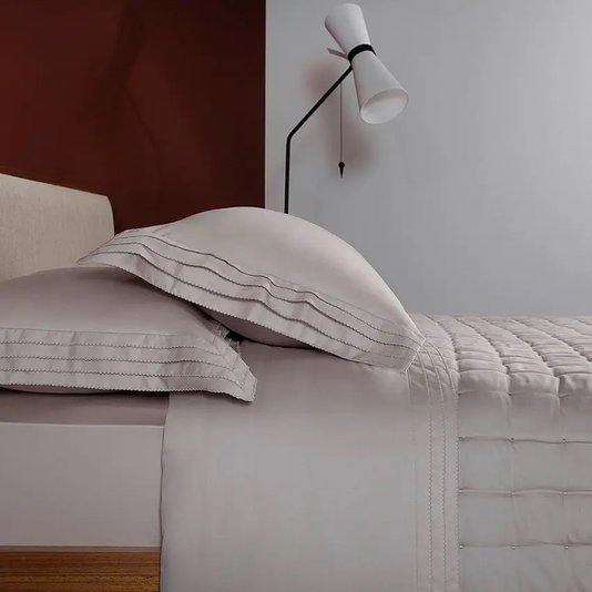 Jogo de Cama Queen Palladio 400 Fios Buddemeyer Luxus Bege Antique/Bege 2,40 x 2,80 m