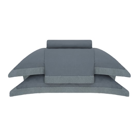 Jogo de Cama Queen Palladio 400 Fios Buddemeyer Luxus Verde Pistachio 2,40 x 2,80 m