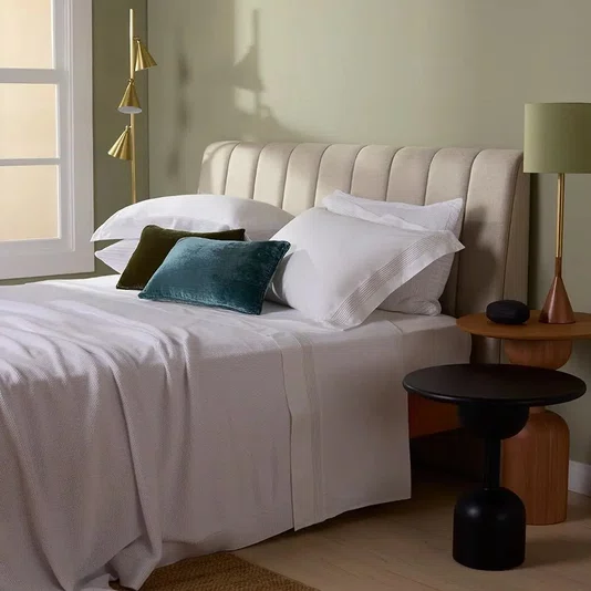 Jogo de Cama Queen Pierre 600 Fios Buddemeyer Luxus Branco/Renda Branca 240cm x 290cm