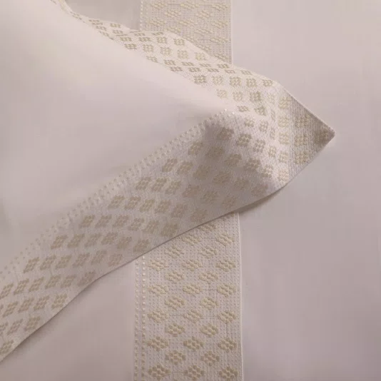 Jogo de Cama Queen Prisma 400 Fios Buddemeyer Luxus Branco 2,60 x 2,90 m