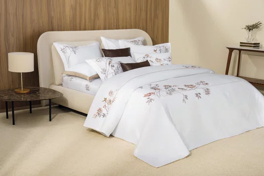 Jogo De Cama Queen Savello 300 Fios Egípcio Trussardi 2,40 x 2,80 m