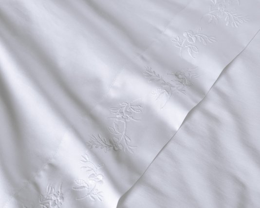 Jogo De Cama Queen Simonetta 300 Fios Trussardi Branco 2,40 x 2,80 m