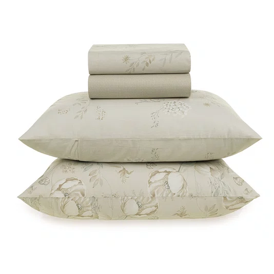 Jogo De Cama Queen Sophia 160 Fios 2,40 x 2,40 Karsten