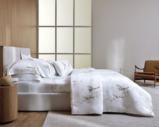 Jogo De Cama Queen Uccelli 300 Fios Trussardi Bambu 2,40 x 2,80 m