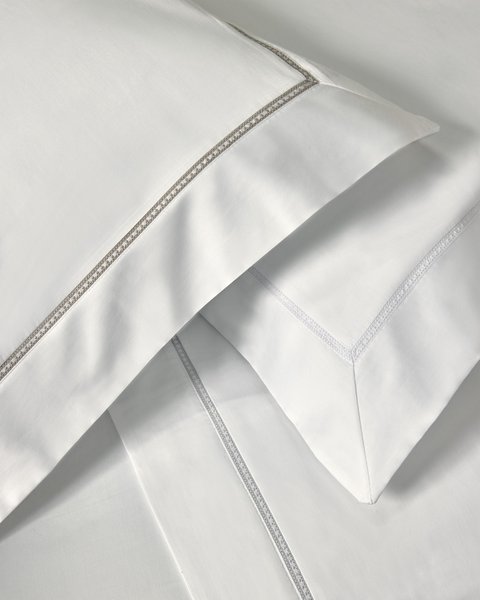 Jogo de Cama Solteiro 300 Fios Portello Trussardi Branco