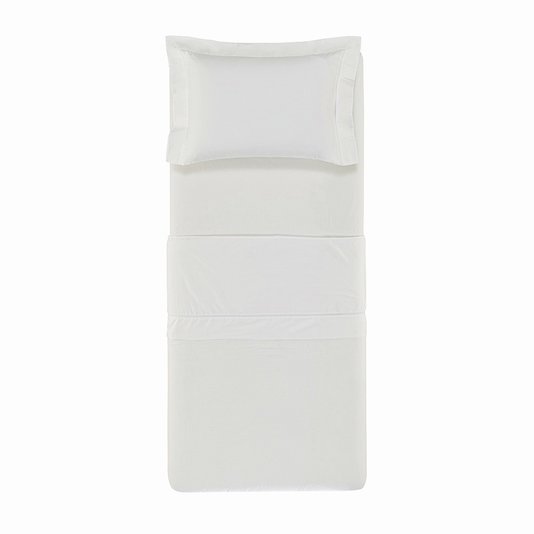Jogo de Cama Solteiro 300 Fios Portello Trussardi Branco