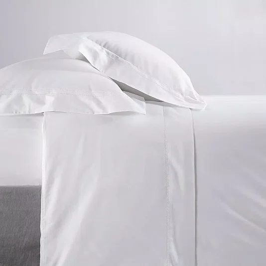 Jogo de Cama Solteiro 600 Fios Dallas II Buddemeyer Luxus Branco 1,70 x 2,80 m