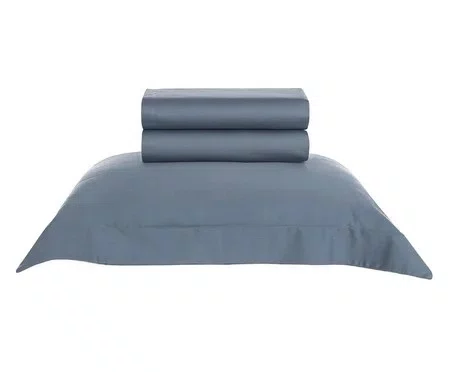 Jogo de Cama solteiro Bossa 300 Fios Egípcio Karsten Índigo