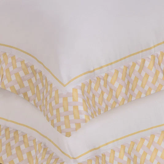 Jogo de Cama Solteiro Frutti 300 Fios Trussardi Estampado 170cm x 280cm