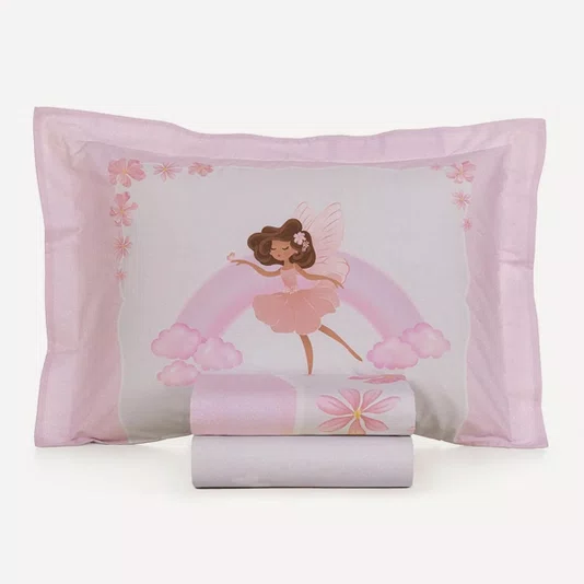 Jogo de Cama Solteiro Infantil Graciela 200 Fios Karsten