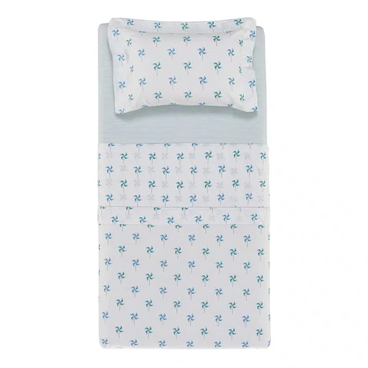Jogo de Lençol Solteiro Infantil Venti 200 Fios Trussardi