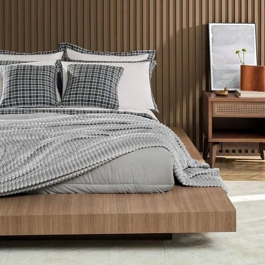Jogo de Cama Solteiro Tobias 200 Fios Karsten Estampado 1,80 x 2,50 m