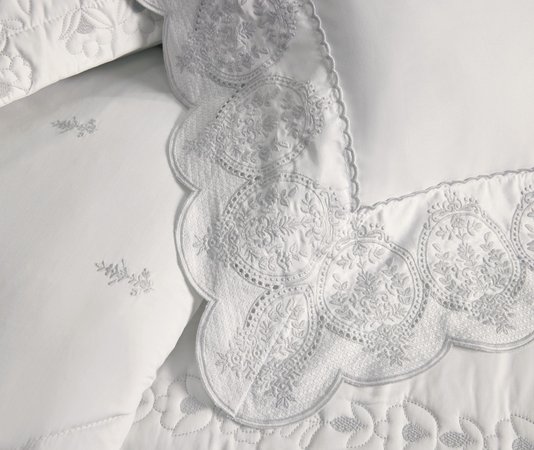 Jogo de Cama Super King 300 Fios Corelli Trussardi Branco e Platino