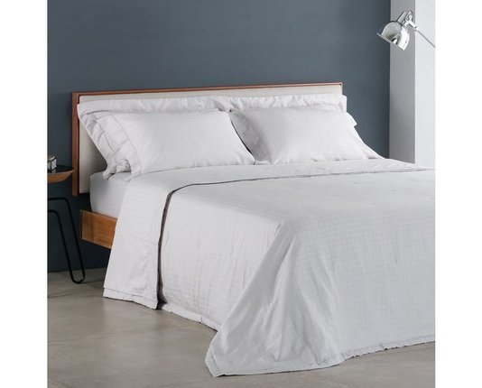 Jogo de Cama Super King 300 Fios Damask Square Buddemeyer Bege 2,80 x 2,50 m