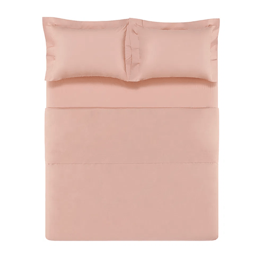 Jogo de Cama Super King 300 Fios Perini Trussardi Rosa Perla