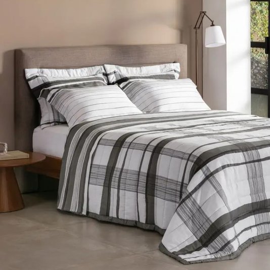 Jogo de Cama Super King 300 Fios Vision Sato Buddemeyer Estampado