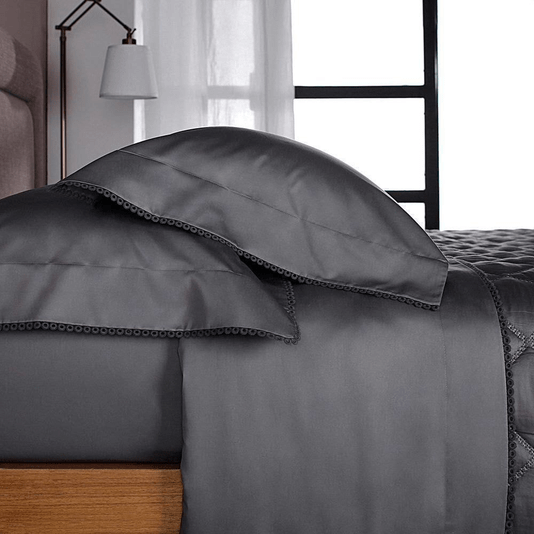 Jogo de Cama Super King 500 Fios Menfis Buddemeyer Luxus Carbono
