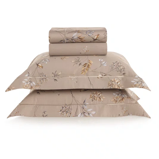 Jogo De Cama Super King Aloro 200 Fios Trussardi 2,60 x 2,80 m