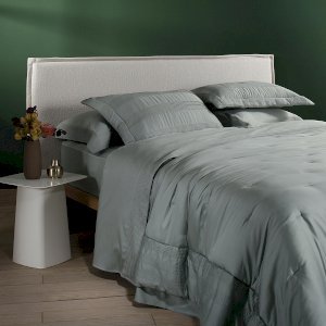 Jogo De Cama Super King Argento 400 Fios Buddemeyer Luxus Verde Alecrim 2,60 x 2,90 m