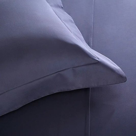 Jogo De Cama Super King Basquiat 400 Fios Buddemeyer Luxus Azul Midnight 2,80 x 2,80 m