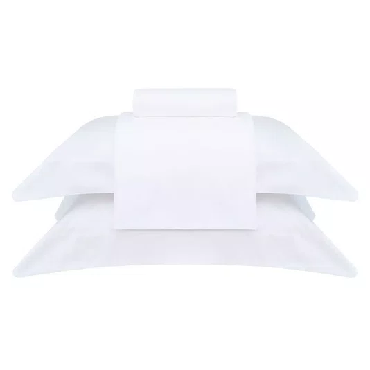 Jogo de Cama Super King Basquiat 400 Fios Buddemeyer Luxus Branco 2,80 X 2,80 cm