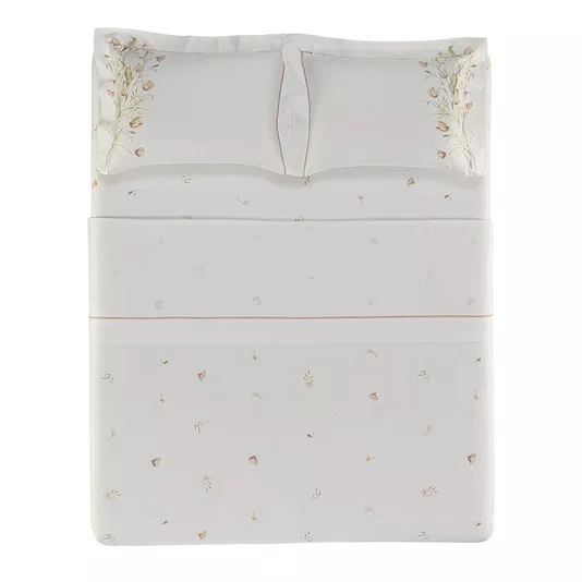 Jogo De Cama Super King Borghese 300 Fios Egípcio Trussardi 2,80 x 2,80 m