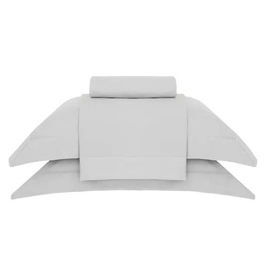 Jogo de Cama Super King Brunello 600 Fios Buddemeyer Luxus Bege Pecan 2,80 x 2,80 m