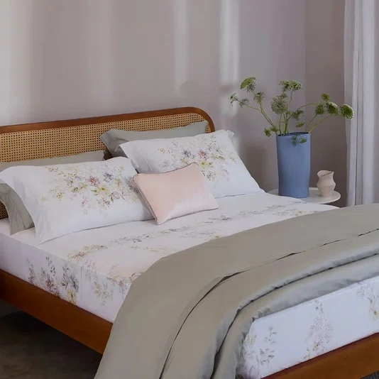 Jogo De Cama Super King Catalina 400 Fios Buddemeyer Luxus Estampado 280cm x 290cm