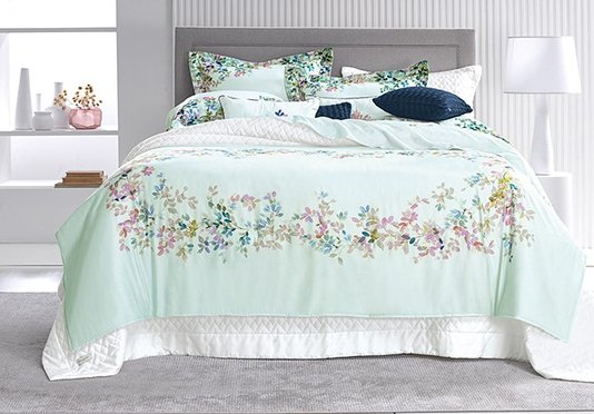 Jogo de Cama Super King Cetim 100% Algodão Egípcio 300 Fios Umbra Trussardi Estampado
