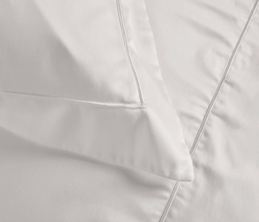 Jogo De Cama Super King Dominicani 600 Fios Trussardi Branco