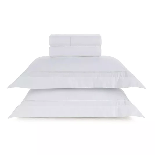Jogo de Cama Super King Fiesole 200 Fios Trussardi Branco 280cm  x 260cm