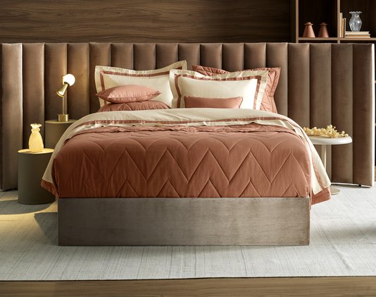 Jogo de Cama Super King Filippo 300 Fios Trussardi Estampado 2,60m X 2,80m