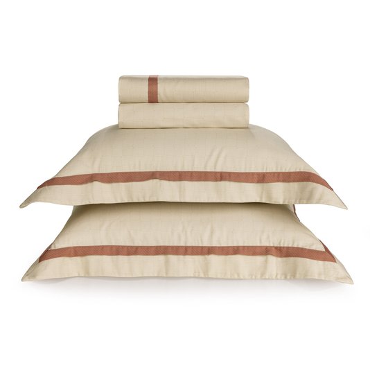 Jogo de Cama Super King Filippo 300 Fios Trussardi Estampado 2,60m X 2,80m
