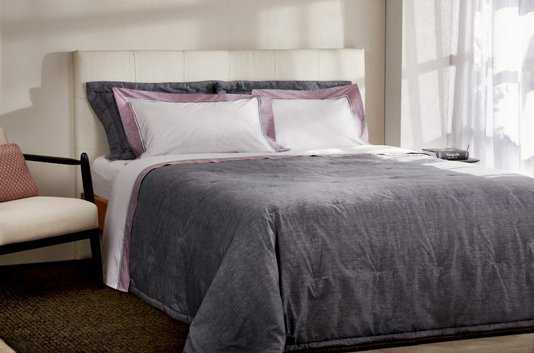 Jogo De Cama Super King Intense Cosmopolitan 250 Fios Buddemeyer Branco/Vermelho 2,80 x 2,60 m