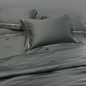 Jogo De Cama Super King Nilo 500 Fios Buddemeyer Luxus Verde Pinheiro/Bege 2,80 x 2,80 m