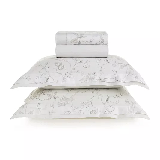 Jogo de Cama King Olimpia 300 Fios Trussardi Estampado 280cm x 280cm