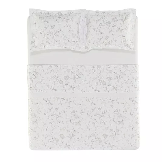 Jogo de Cama King Olimpia 300 Fios Trussardi Estampado 280cm x 280cm