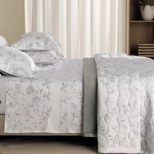 Jogo de Cama King Olimpia 300 Fios Trussardi Estampado 280cm x 280cm