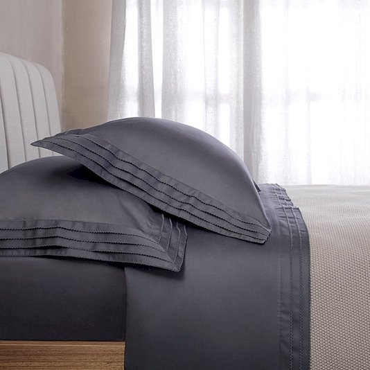 Jogo de Cama Super King Palladio 400 Fios Buddemeyer Luxus Azul Lazuli 2,80 x 2,80 m