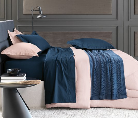 Jogo de Cama Super King Piero 200 Fios Trussardi Soft Rose