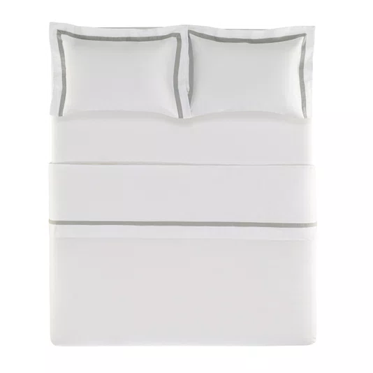 Jogo de Cama Super King Vercelli 300 Fios Trussardi 2,80 x 2,80 m