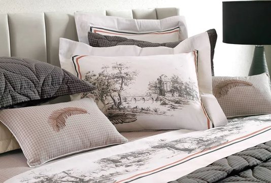 Jogo de Cama Super King Villagio 300 Fios Trussardi Estampado 2,60 x 2,80 m