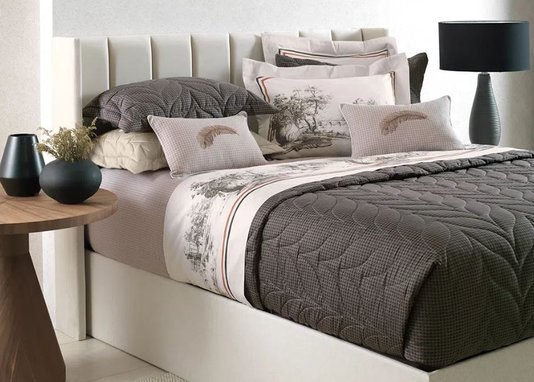 Jogo de Cama Super King Villagio 300 Fios Trussardi Estampado 2,60 x 2,80 m