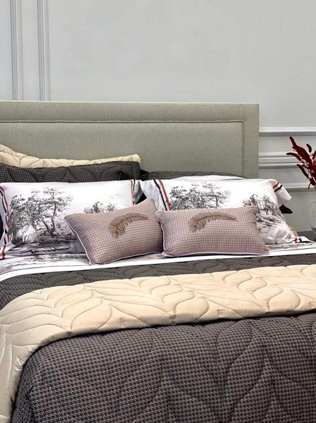 Jogo de Cama Super King Villagio 300 Fios Trussardi Estampado 2,60 x 2,80 m