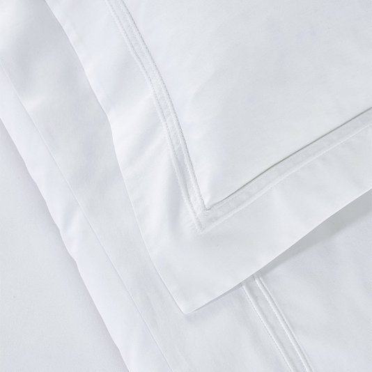 Jogo de Cama Triomphe Yves Delorme Queen Branco