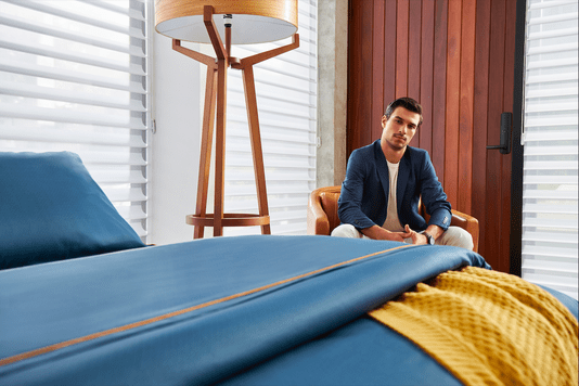 Jogo de Capa Edredom King The Hustle 300 Fios By The Bed Estampado  2,60 x 2,80m