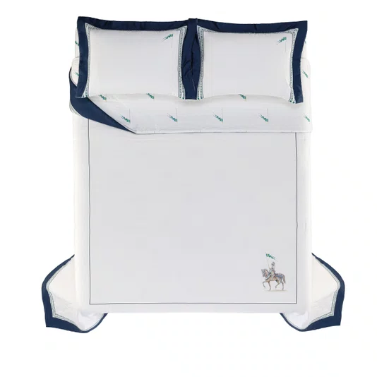 Jogo de Colcha Casal Cavaliere 300 Fios Trussardi 2,40 x 2,80 m