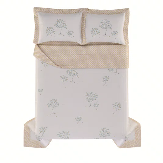 Jogo de Colcha Casal Frutti 300 Fios Trussardi Estampado 240cm x 280cm