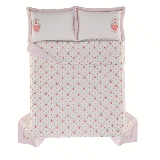 Jogo de Colcha Casal Le Collone 300 Fios Trussardi Estampado 240cm x 280cm